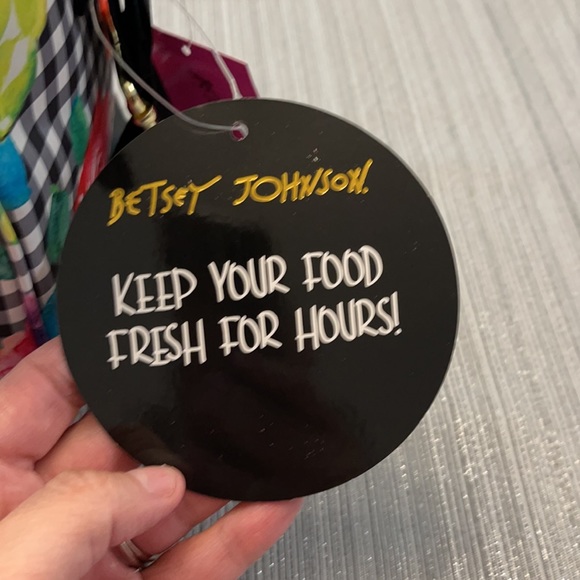 NWT Betsey Johnson Plaid Cube Insulated Lunch Tote - Picture 7 of 9